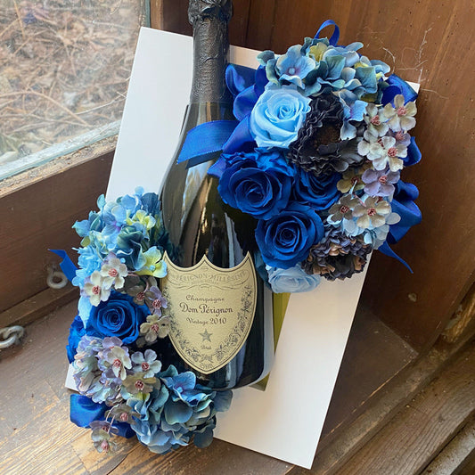 昇進祝いや栄転祝いに!シャンパンと花ギフト