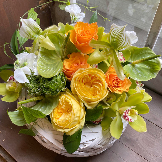 コロナ禍の誕プレに!ビタミンカラー・黄色のお花とお酒のバースデーギフト特集